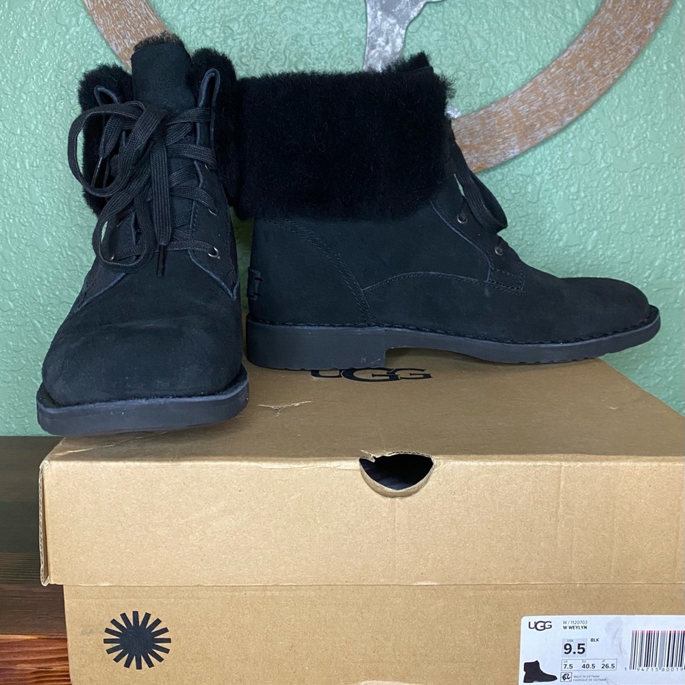 UGG Weylyn, Black, womens size 9.5 - Picture 5 of 9